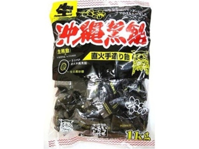 松屋（生）沖縄黒飴 １ｋｇ ×1入り 【全国送料無料】(一部地域別途)の画像