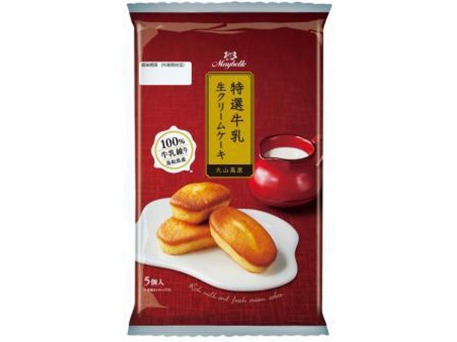 丸中 生クリームケーキ ５個 ×6 【送料込】(一部地域別途)の画像