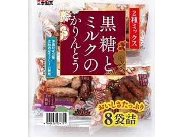 三幸製菓 黒糖とミルクのかりんとう８袋  ×6入り 【全国送料無料】(一部地域別途)の画像