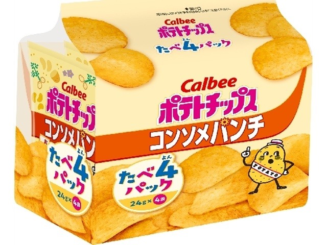 カルビー ポテトＣコンソメパンチたべよん ９６ｇ  ×8入り 【全国送料無料】(一部地域別途)の画像