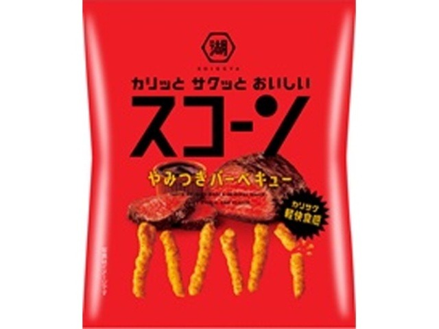 湖池屋 小袋スコーン やみつきバーベキュー３３ｇ×24入り 【全国送料無料】(一部地域別途)の画像