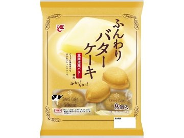 エース ふんわりバターケーキ８個×10入り 【全国送料無料】(一部地域別途)の画像