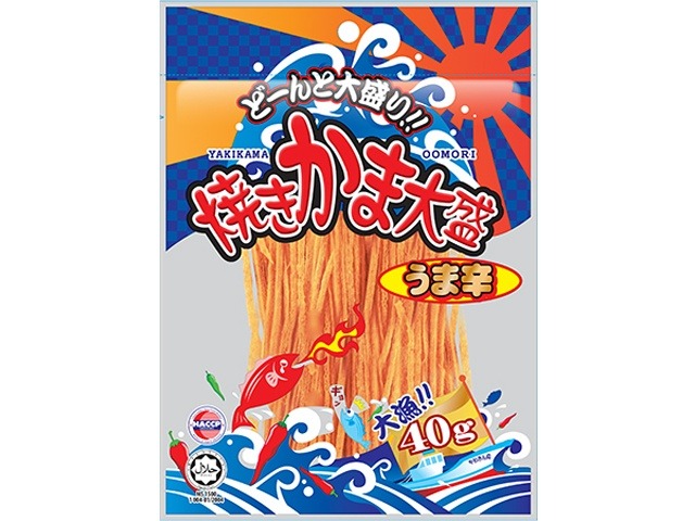 やおきん やきかま大盛 うま辛４０ｇ ×10 【送料込】(一部地域別途)の画像