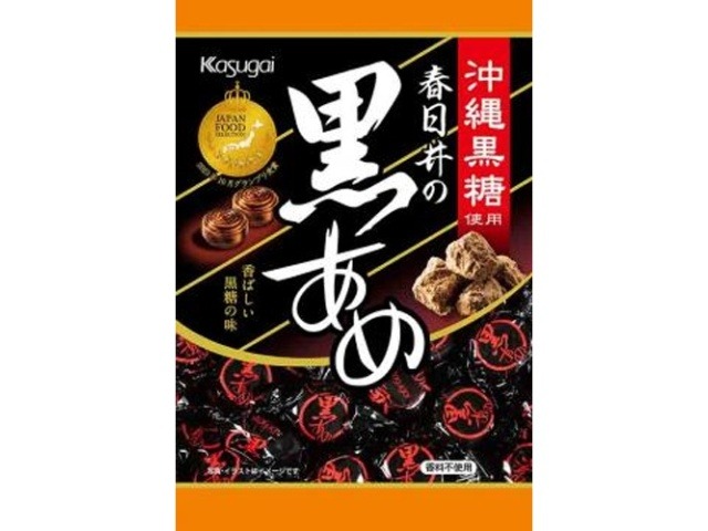 春日井製菓 黒あめ １３４ｇ ×6 【送料込】(一部地域別途)の画像
