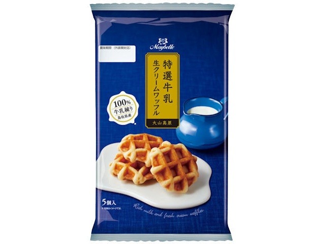 丸中 生クリームワッフル ５個×6入り 【全国送料無料】(一部地域別途)の画像