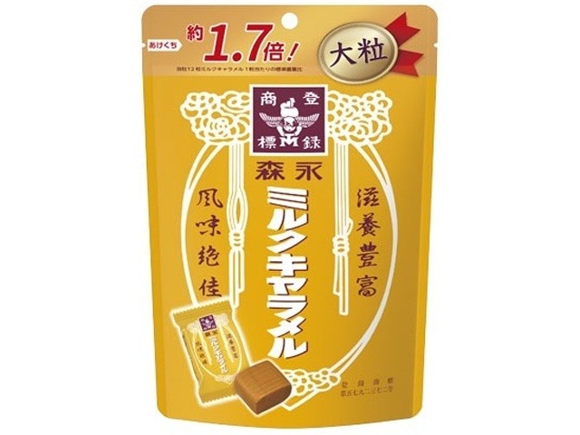 森永 ミルクキャラメル大粒 １３２ｇ ×48 【送料込】(一部地域別途)の画像