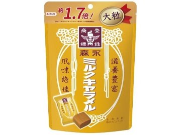 森永 ミルクキャラメル大粒 １３２ｇ ×48 【送料込】(一部地域別途)の画像