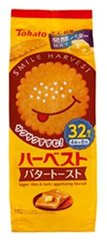 東ハト ８包ハーベスト バタートースト×12入り 【全国送料無料】(一部地域別途)の画像