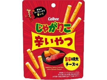 カルビー じゃがりこ辛いやつ 旨辛明太チーズ３８ｇ×12入り 【全国送料無料】(一部地域別途)の画像