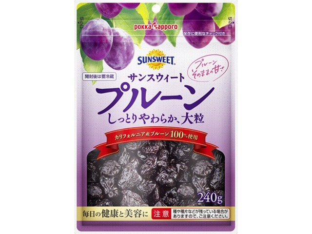 ポッカサッポロフード サンスウィートプルーン２４０ｇ 袋Ａ×10入り 【全国送料無料】(一部地域別途)の画像