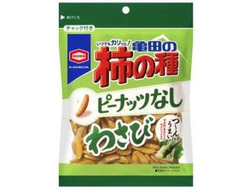 亀田 柿の種 ピーナッツなしわさび９１ｇ   ×12 【送料込】(一部地域別途)の画像