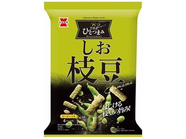 岩塚製菓 ＴＨＥひとつまみしお枝豆７０ｇ   ×12 【送料込】(一部地域別途)の画像