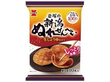 岩塚製菓 新潟ぬれせんべい １０枚 ×10入り 【全国送料無料】(一部地域別途)の画像
