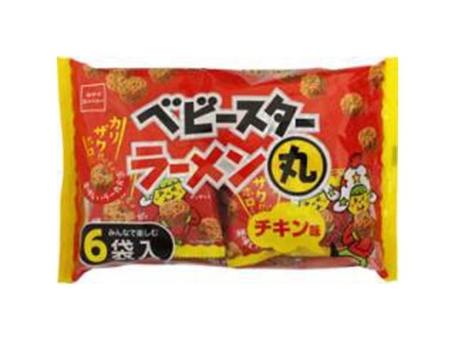 おやつカンパニー ラーメン丸 チキン味６袋入×15入り 【全国送料無料】(一部地域別途)の画像