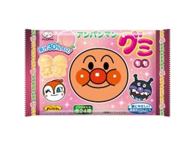 不二家 アンパンマングミ もも６粒×20入り 【全国送料無料】(一部地域別途)の画像