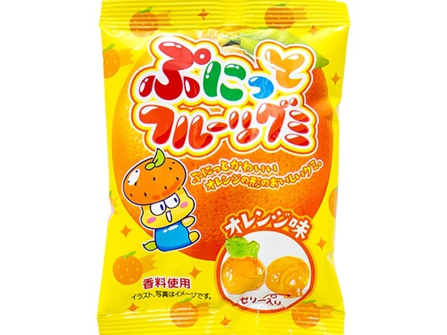 やおきん ぷにっとフルーツグミオレンジ味×24入り 【全国送料無料】(一部地域別途)の画像
