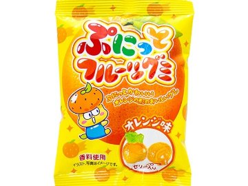 やおきん ぷにっとフルーツグミオレンジ味×24入り 【全国送料無料】(一部地域別途)の画像