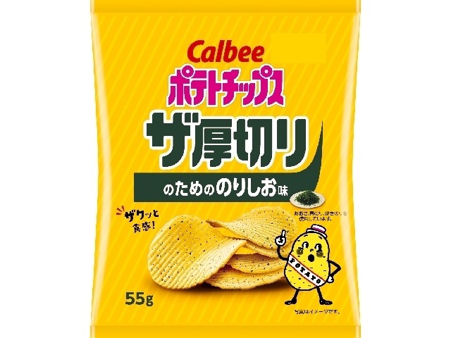 カルビー ザ厚切り のりしお味５５ｇ×12入り 【全国送料無料】(一部地域別途)の画像
