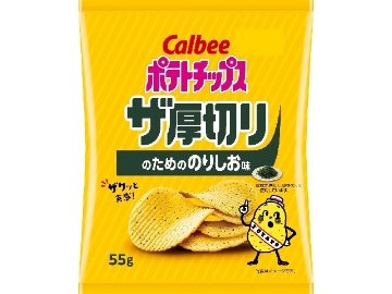 カルビー ザ厚切り のりしお味５５ｇ×12入り 【全国送料無料】(一部地域別途)の画像