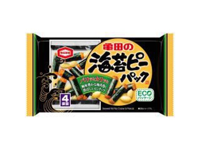 亀田 海苔ピーパック ４袋詰８５ｇ  ×12入り 【全国送料無料】(一部地域別途)の画像