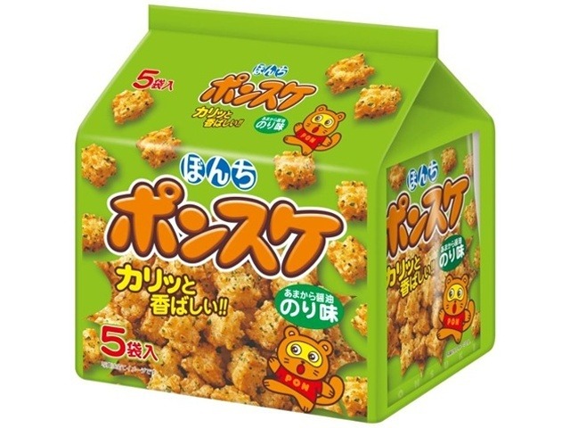 ぼんち ５パックポンスケのり１２５ｇ×10入り 【全国送料無料】(一部地域別途)の画像