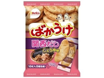 栗山米菓 ばかうけ関西だししょうゆ味 １６枚  ×12 【送料込】(一部地域別途)の画像