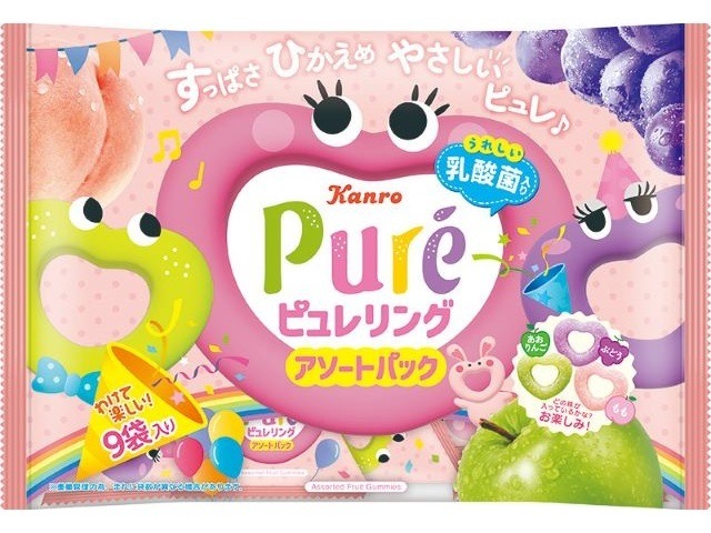 カンロ ピュレリング アソートパック ９２ｇ×16入り 【全国送料無料】(一部地域別途)の画像
