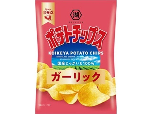 湖池屋 ポテトチップス ガーリック５０ｇ×12入り 【全国送料無料】(一部地域別途)の画像