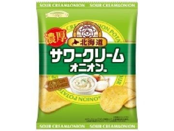 山芳 ポテト 北海道サワークリームオニオン味４７ｇ ×12 【送料込】(一部地域別途)の画像