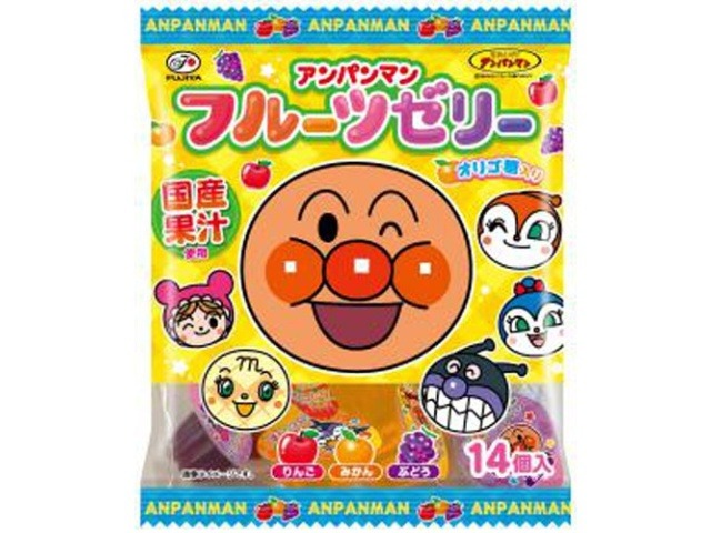 不二家 アンパンマンフルーツゼリー １４個 ×36 【送料込】(一部地域別途)の画像