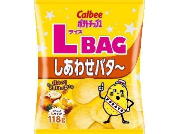 カルビー ポテトＬサイズ しあわせバタ～１１８ｇ×12入り 【全国送料無料】(一部地域別途)の画像
