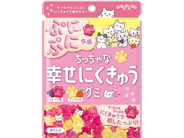 扇雀飴 ちっちゃな幸せにくきゅうグミ ７０ｇ ×6 【送料込】(一部地域別途)の画像