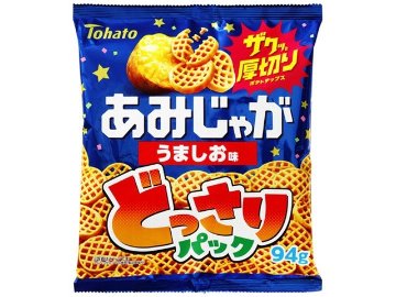 東ハト どっさりパックあみじゃがうましお味９４ｇ×20入り 【全国送料無料】(一部地域別途)の画像