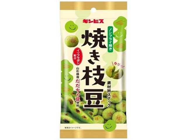 ギンビス 焼き枝豆 ３８ｇ ×80 【送料込】(一部地域別途)の画像