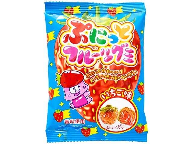 やおきん ぷにっとフルーツグミいちご味×24入り 【全国送料無料】(一部地域別途)の画像