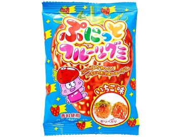 やおきん ぷにっとフルーツグミいちご味×24入り 【全国送料無料】(一部地域別途)の画像
