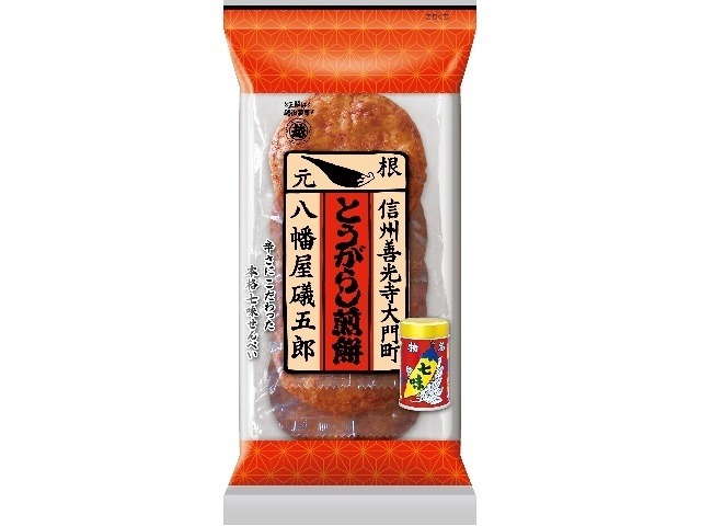 越後製菓 七味とうがらし煎餅 ６枚  ×12入り 【全国送料無料】(一部地域別途)の画像