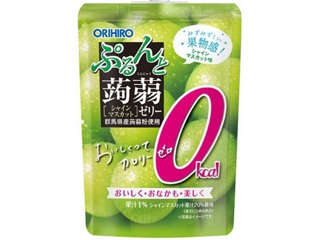 オリヒロプランデュ 蒟蒻ゼリーＳＴシャインマスカット１３０ｇ ×8 【送料込】(一部地域別途)の画像