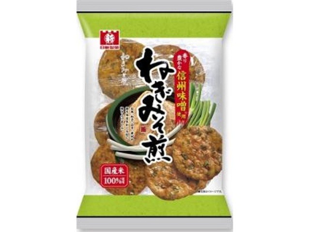 日新製菓 ねぎみそ煎 ６枚  ×12入り 【全国送料無料】(一部地域別途)の画像