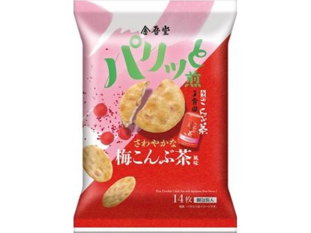 金吾堂 さわやかな梅こんぶ茶風味 １４枚  ×12入り 【全国送料無料】(一部地域別途)の画像