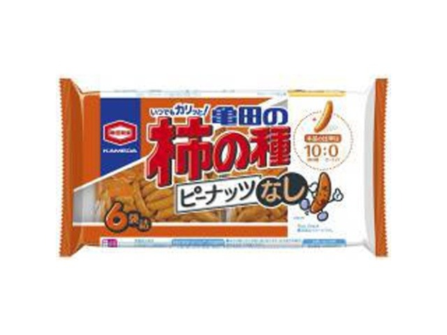 亀田 柿の種ピーナッツなし ６袋詰１３５ｇ×12入り 【全国送料無料】(一部地域別途)の画像