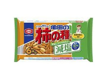 亀田 減塩柿の種 ６袋詰１６４ｇ×12入り 【全国送料無料】(一部地域別途)の画像