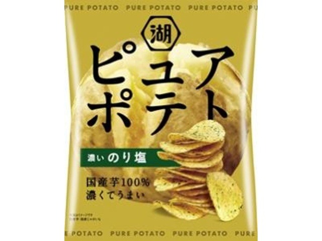 湖池屋 ピュアポテト 濃いのり塩５２ｇ×12入り 【全国送料無料】(一部地域別途)の画像
