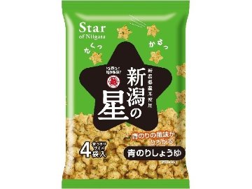 越後製菓 新潟の星 青のりしょうゆ８０ｇ  ×12入り 【全国送料無料】(一部地域別途)の画像