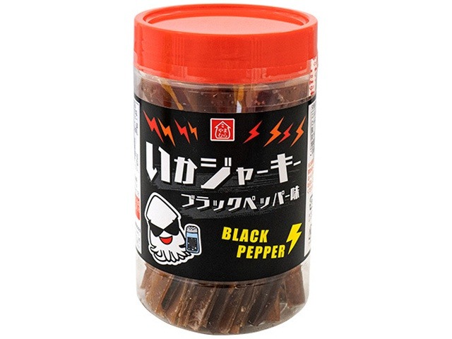 やおきん ポットいかジャーキーブラックペッパー３５ｇ×80入り 【全国送料無料】(一部地域別途)の画像