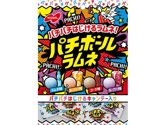 ノーベル パチボールラムネ ドリンクアソート６０ｇ×6入り 【全国送料無料】(一部地域別途)の画像