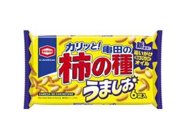 亀田 柿の種 うましお６袋×12入り 【全国送料無料】(一部地域別途)の画像