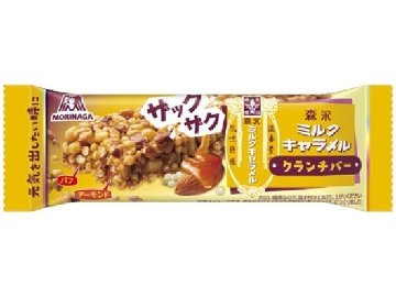 森永 ミルクキャラメルクランチバー １本   ×12 【送料込】(一部地域別途)の画像