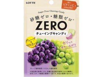 ロッテ ゼロチューイングキャンディグレープ＆マスカ ×10 【送料込】(一部地域別途)の画像
