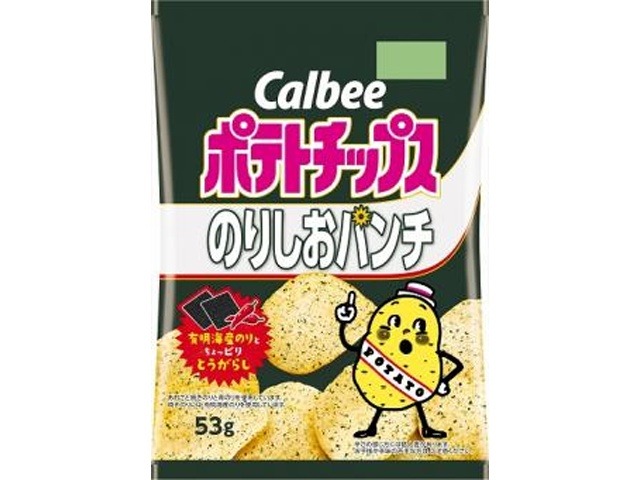 カルビー ポテトチップスのりしおパンチ ５３ｇ×12入り 【全国送料無料】(一部地域別途)の画像